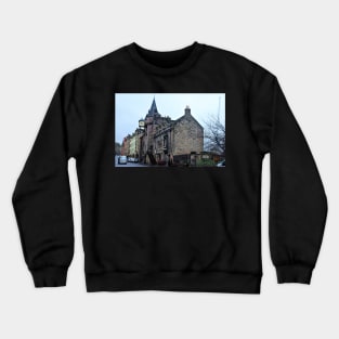 Street scene in Edinburgh, Scotland Crewneck Sweatshirt